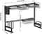 NEX™ 38" Black 2 Tier Stainless Steel Over the Sink Dish Drying Rack